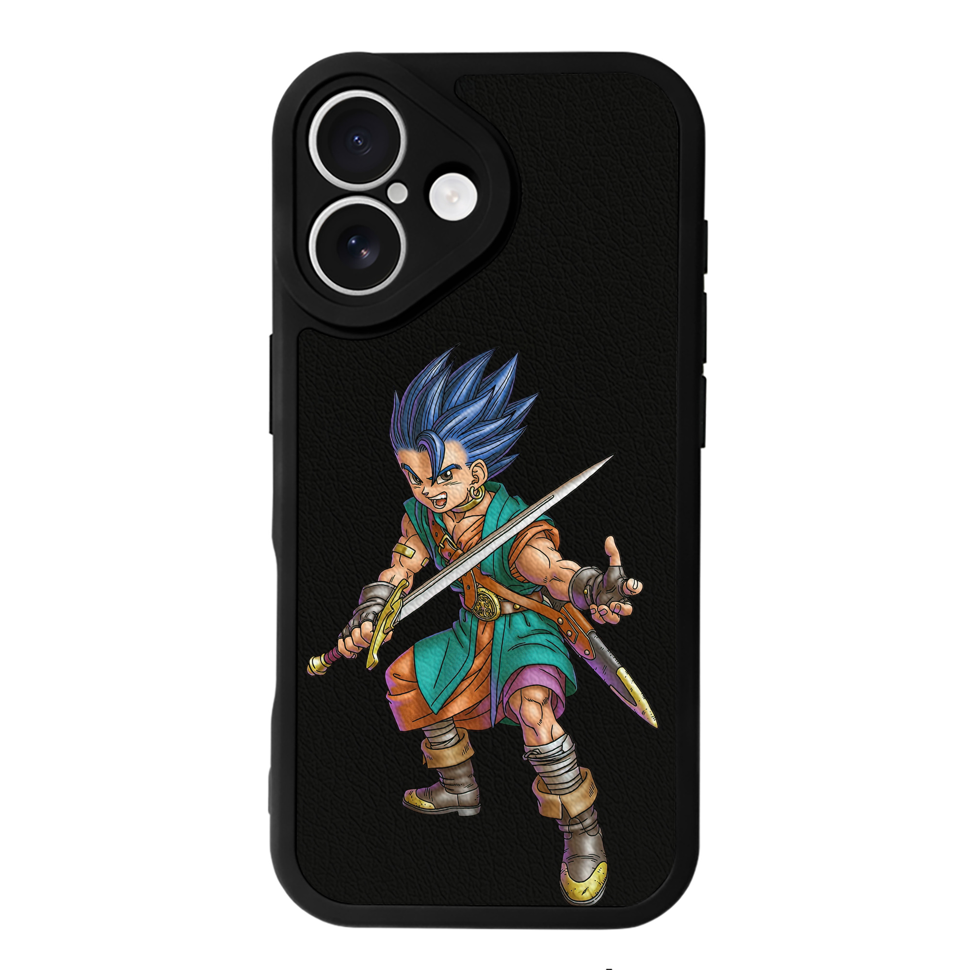 （画像用） ドラゴンクエスト Doragon Kuesuto Dragon Quest 【iPhone 16シリーズ対応】シリコンスマホケース（レザー調） 材質：シリコン